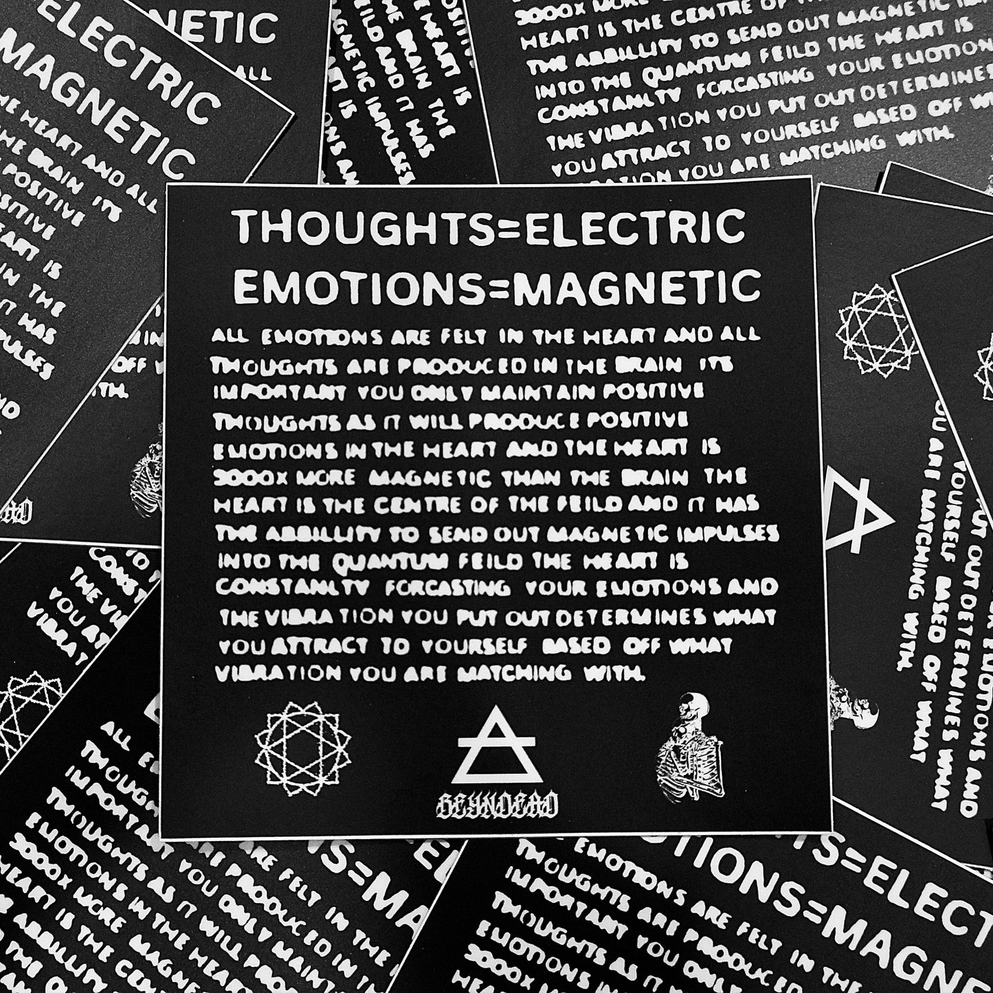 THOUGHTS=ELECTRIC STICKER